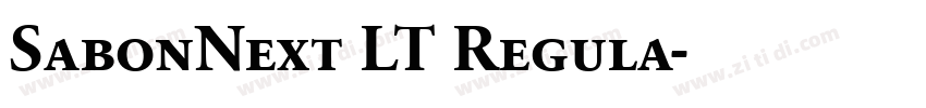 SabonNext LT Regula字体转换